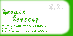 margit kertesz business card